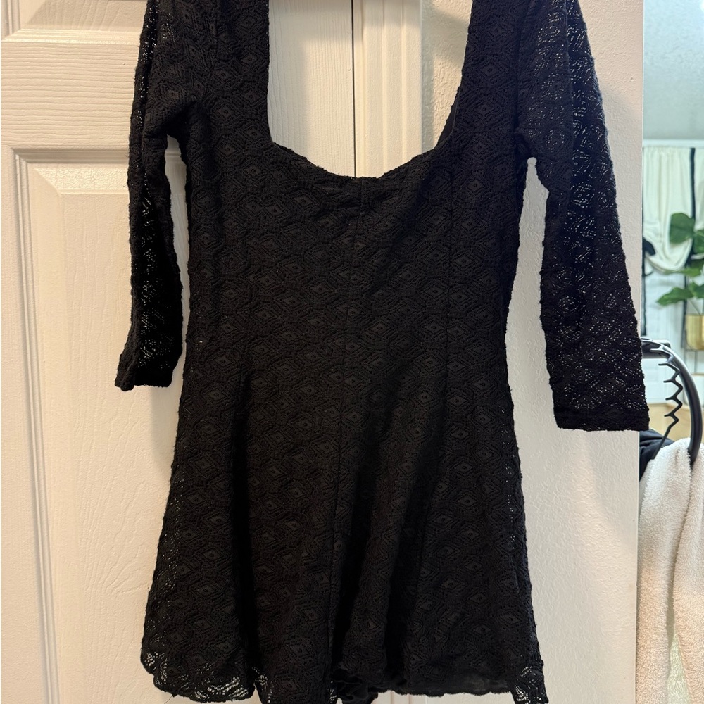 Kimchi Blue Black Lace Romper